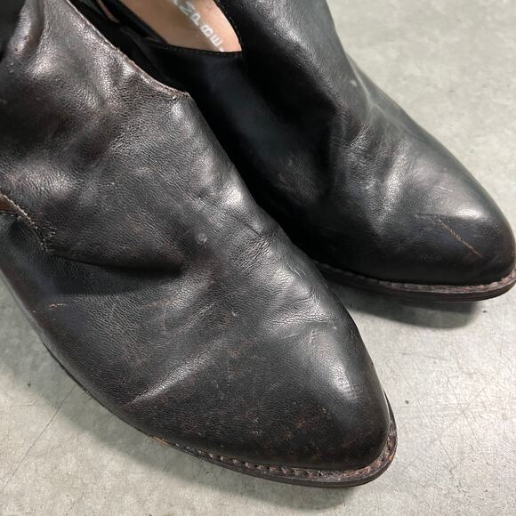 Jeffrey Campbell US 9.5 Everwell Ibiza Brown Leather Cutout Ankle Boots Shoes - Picture 9 of 13